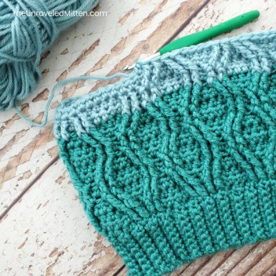 Straits Cable Slouchy Hat Crochet Pattern - The Unraveled Mitten