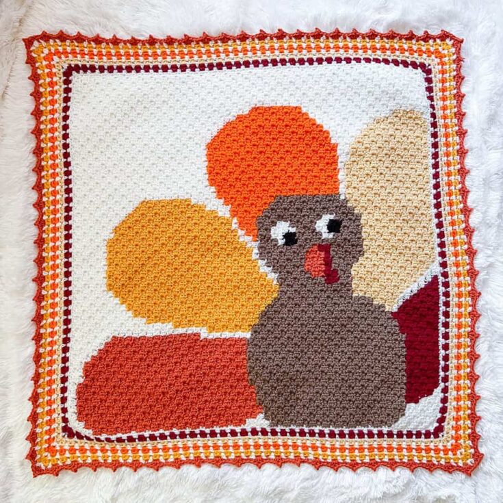 Image for Crochet Thanksgiving Turkey Blanket