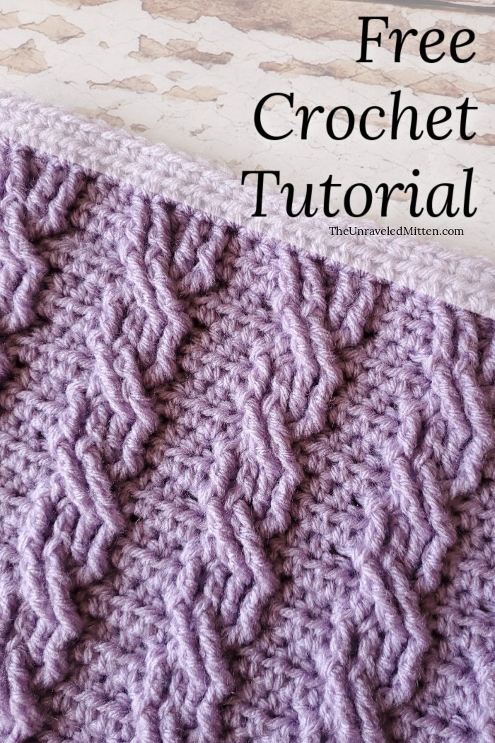 Left-Leaning Crochet Cable Stitch - The Unraveled Mitten