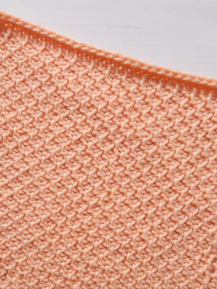 Tunisian Crochet Honeycomb Blanket Square Pattern