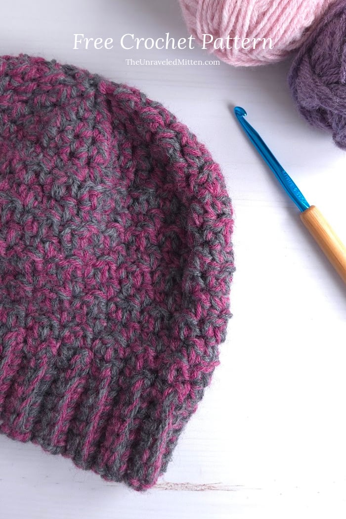 How to Crochet the Ombre Lemon Peel Stitch Hat - The Unraveled Mitten