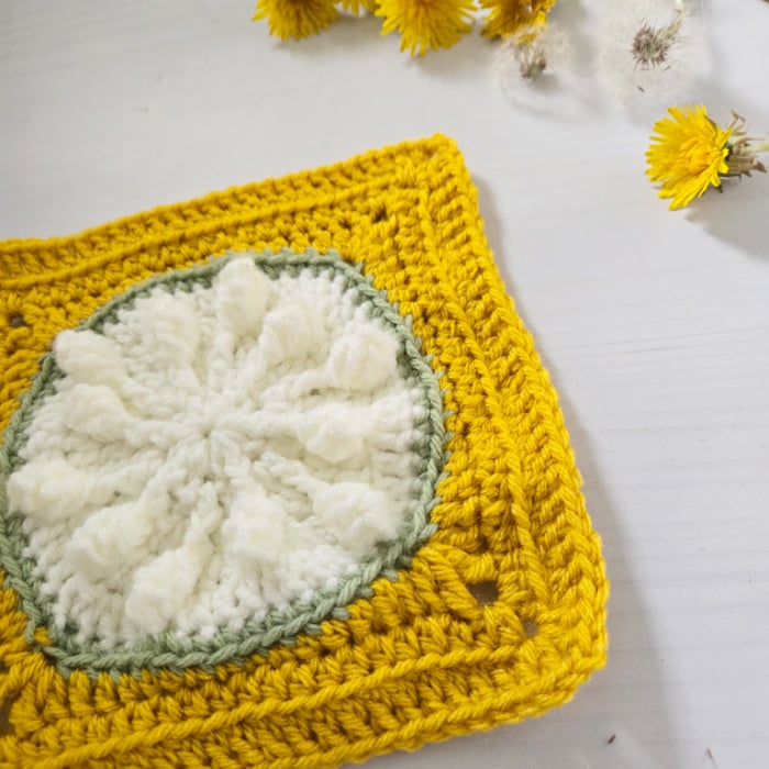 Dandelion 8" Granny Square Crochet Pattern PDF - Image 2