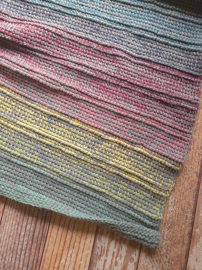 Ridge Throw: A Simple Tunisian Crochet Blanket Pattern