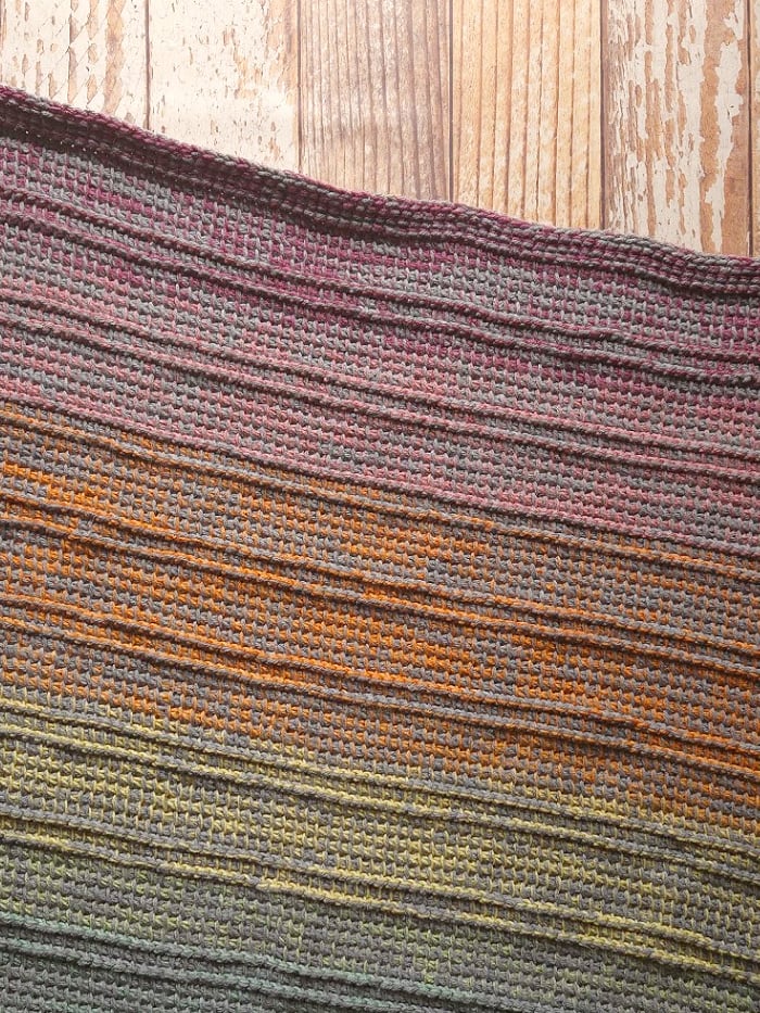 Ridge Throw Tunisian Crochet Pattern PDF - Image 2